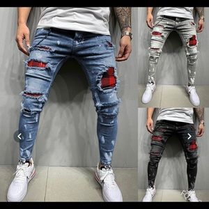 Mens ripped jeans